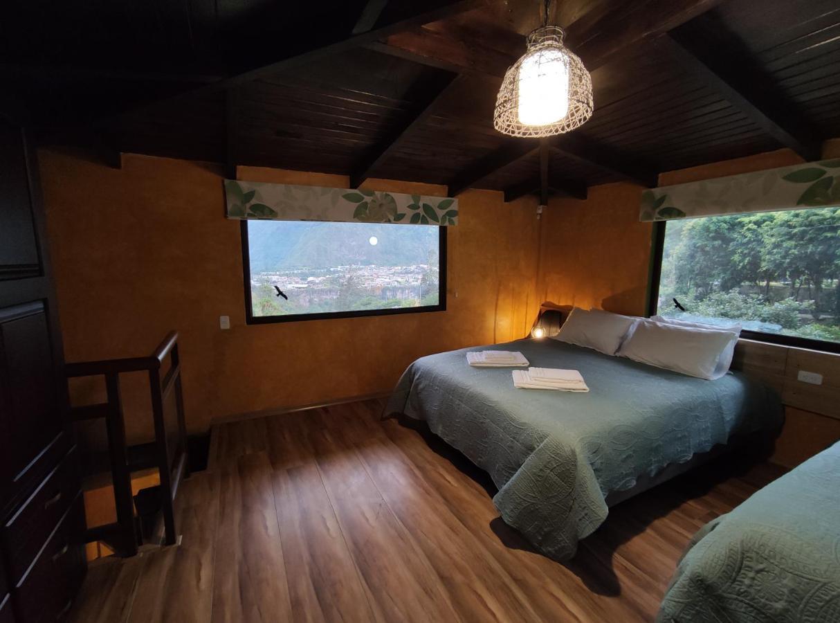 "Casa Verde" En Banos De Agua Santa Con Vista Al Volcan Tungurahua Zewnętrze zdjęcie