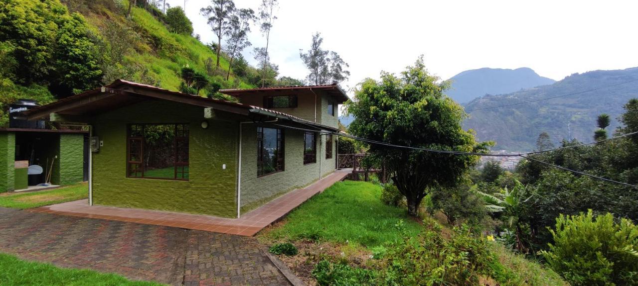 "Casa Verde" En Banos De Agua Santa Con Vista Al Volcan Tungurahua Zewnętrze zdjęcie