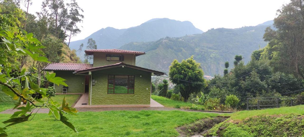 "Casa Verde" En Banos De Agua Santa Con Vista Al Volcan Tungurahua Zewnętrze zdjęcie